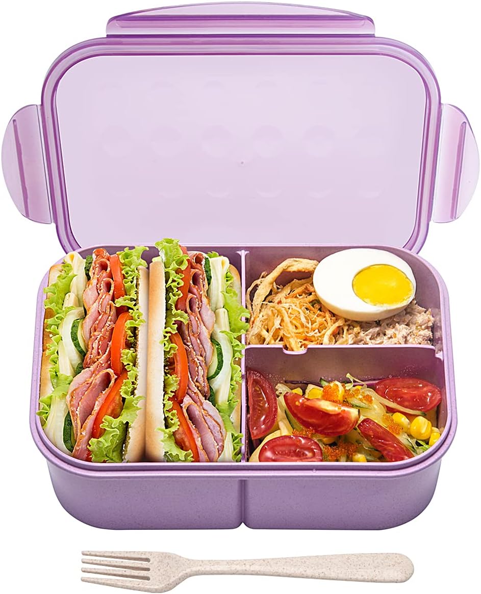 MISS BIG® Bento Box,Bento Box Adult,Lunch Box,Ideal Leak Proof Lunch Containers,...