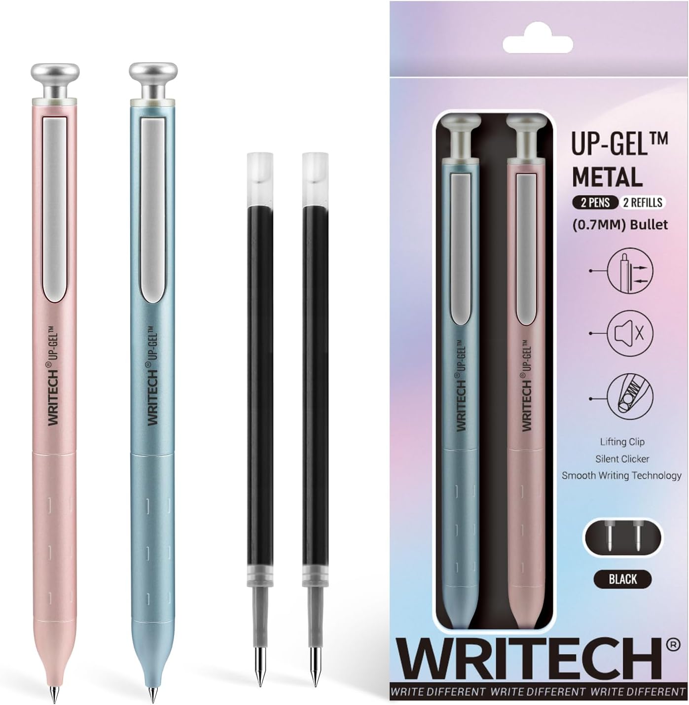 WRITECH Gel Pens, Premium Stationery for Fine Point Writing, Special Metal Barre...