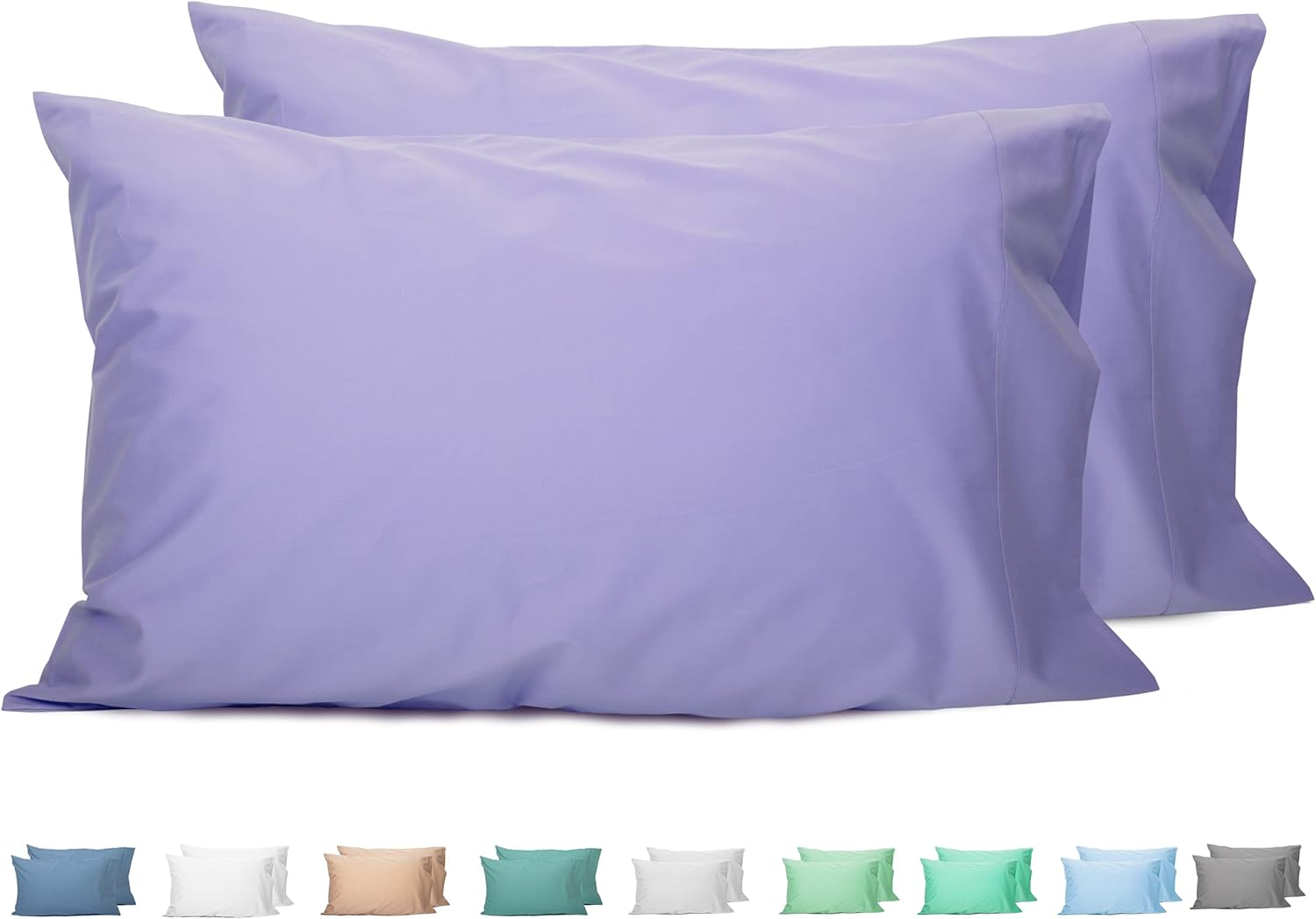 Sunflower King Pillowcases Set of 2, 100% Cotton King Pillow Cases 2, 20×40 inch...