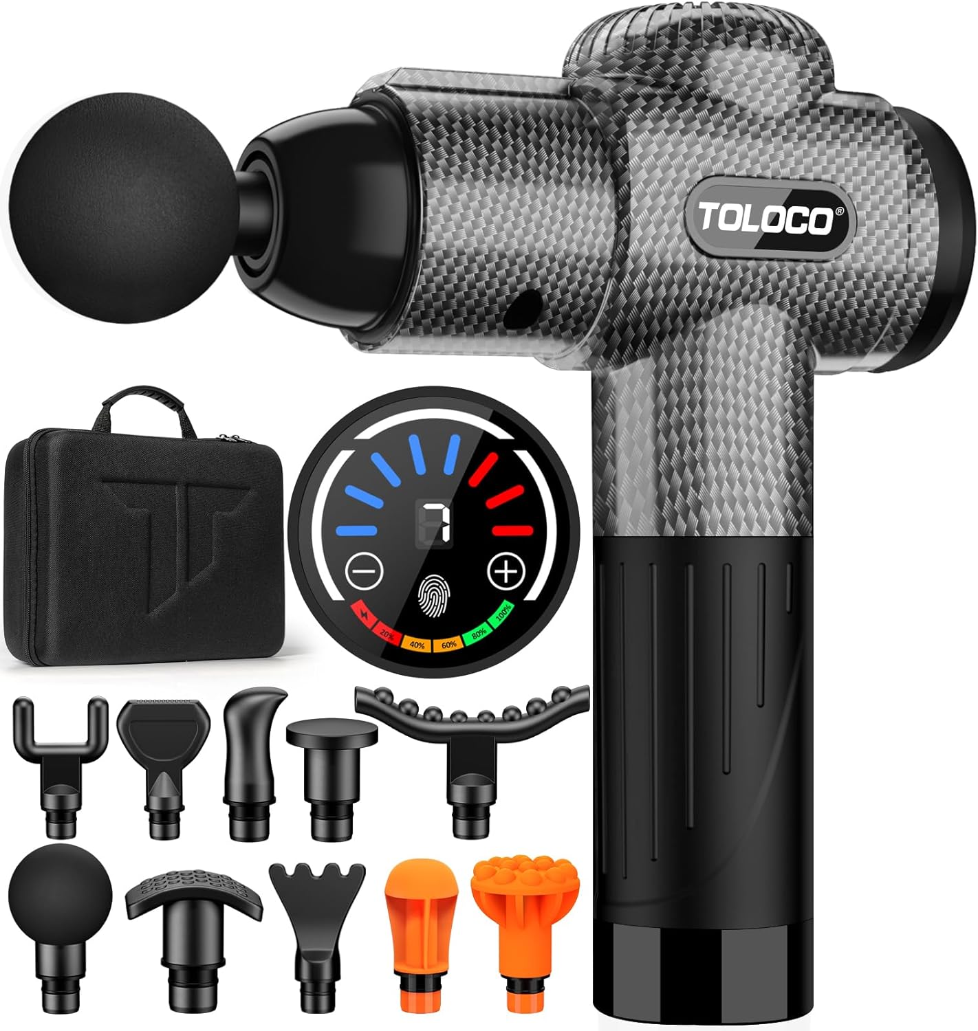 TOLOCO Massage Gun, Upgrade Percussion Muscle Massage Gun for Athletes, Handheld...
