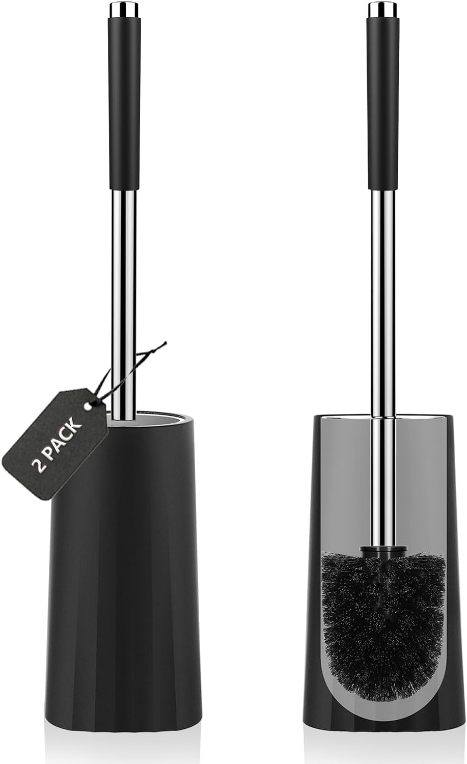SetSail Toilet Brush, Compact Size Toilet Bowl Brush and Holder Toilet Brushes f...
