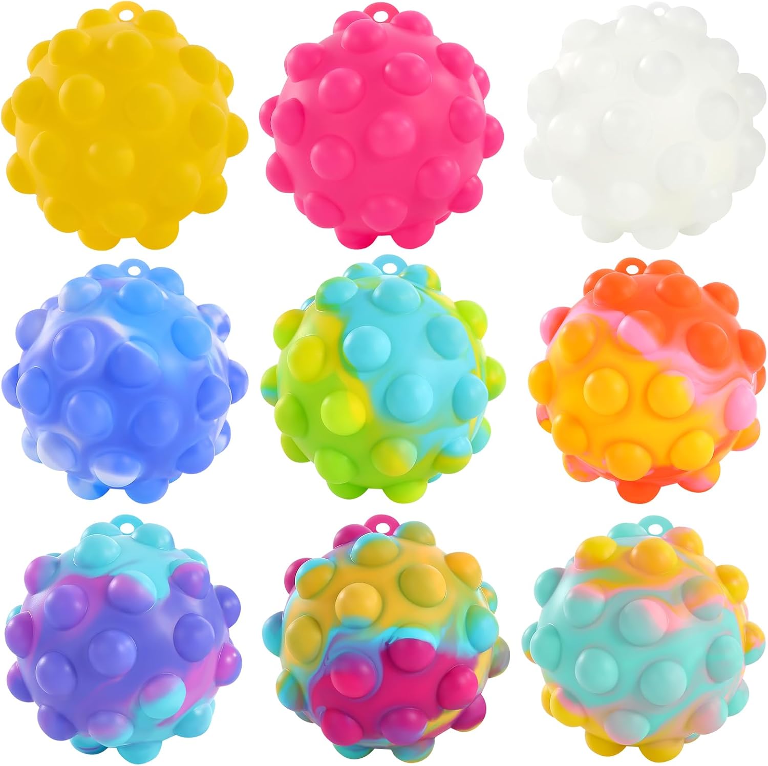 Pop Fidget Toys Ball Its Pop Toy 9 PCS, Party Favors Easter Basket Stuffers Pop...