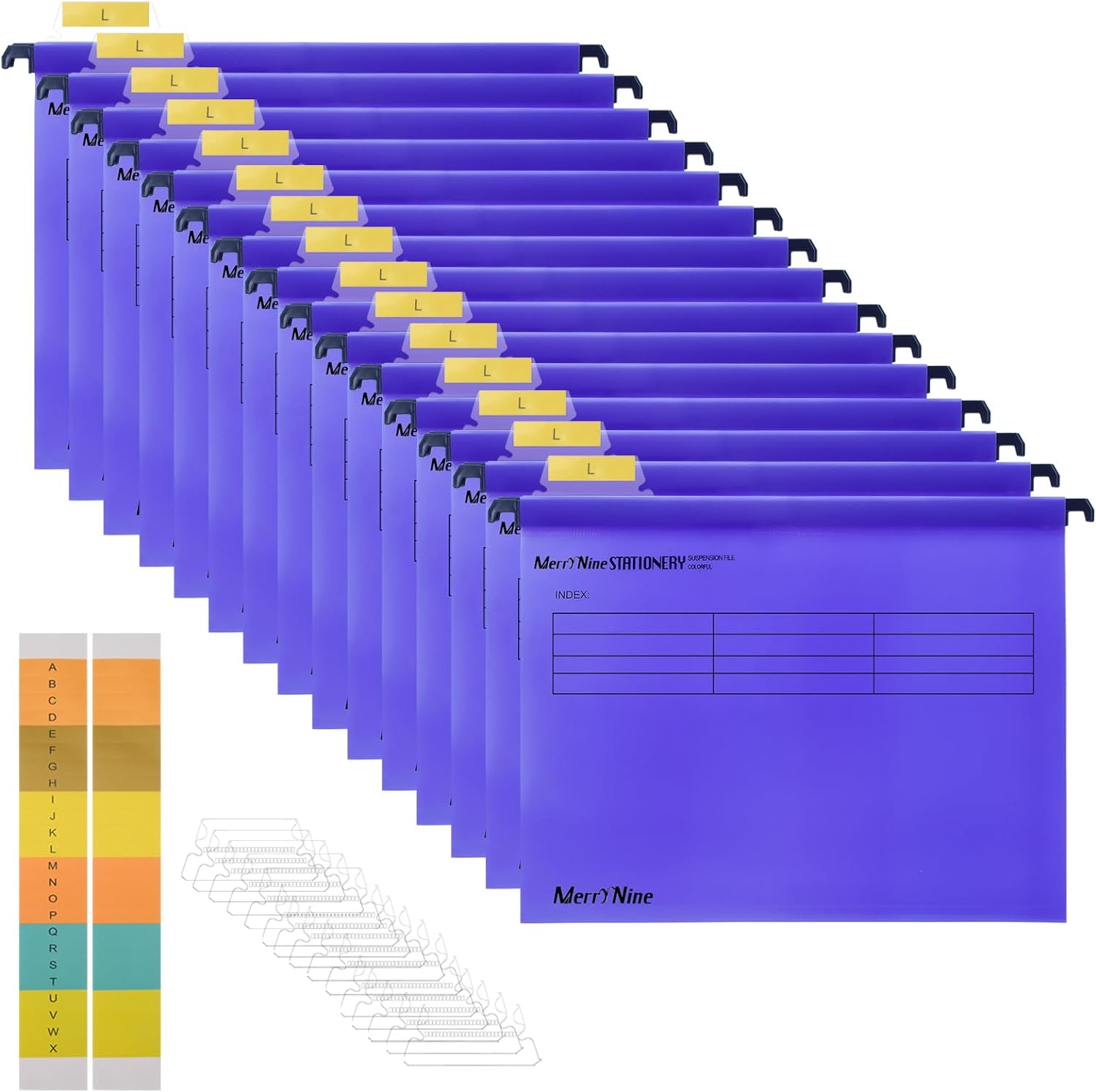 Suspension Files, MerryNine 15PCS Polypropylene Filing Cabinet Suspension Files...