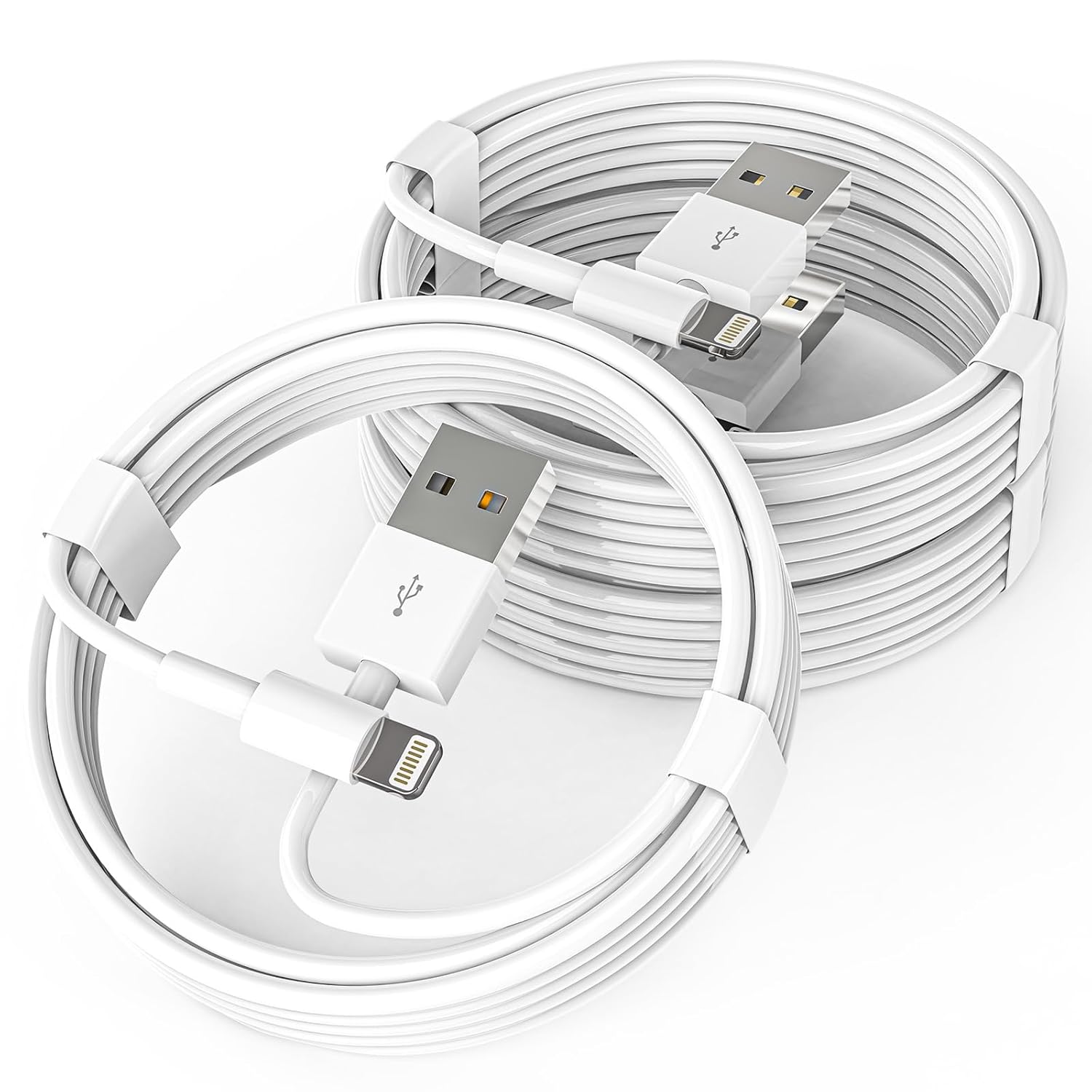 Original iPhone Charger [MFi Certified] 3Pack 3.3FT Lightning to USB Charging Ca...