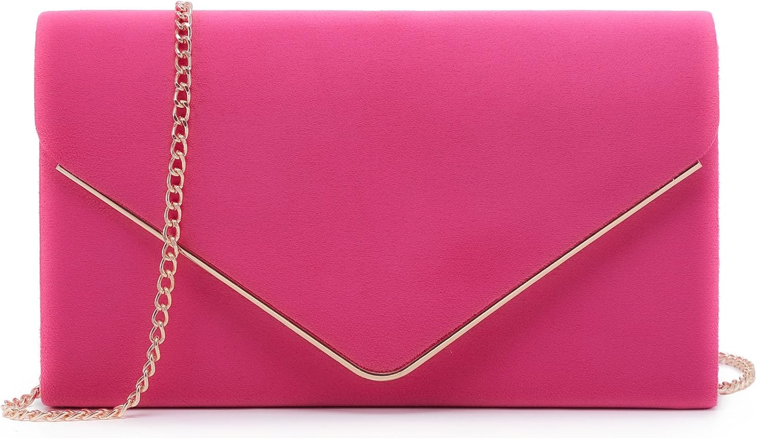 Dasein Women Faux Suede Evening Clutch Bags Formal Party Clutches Wedding Purses...