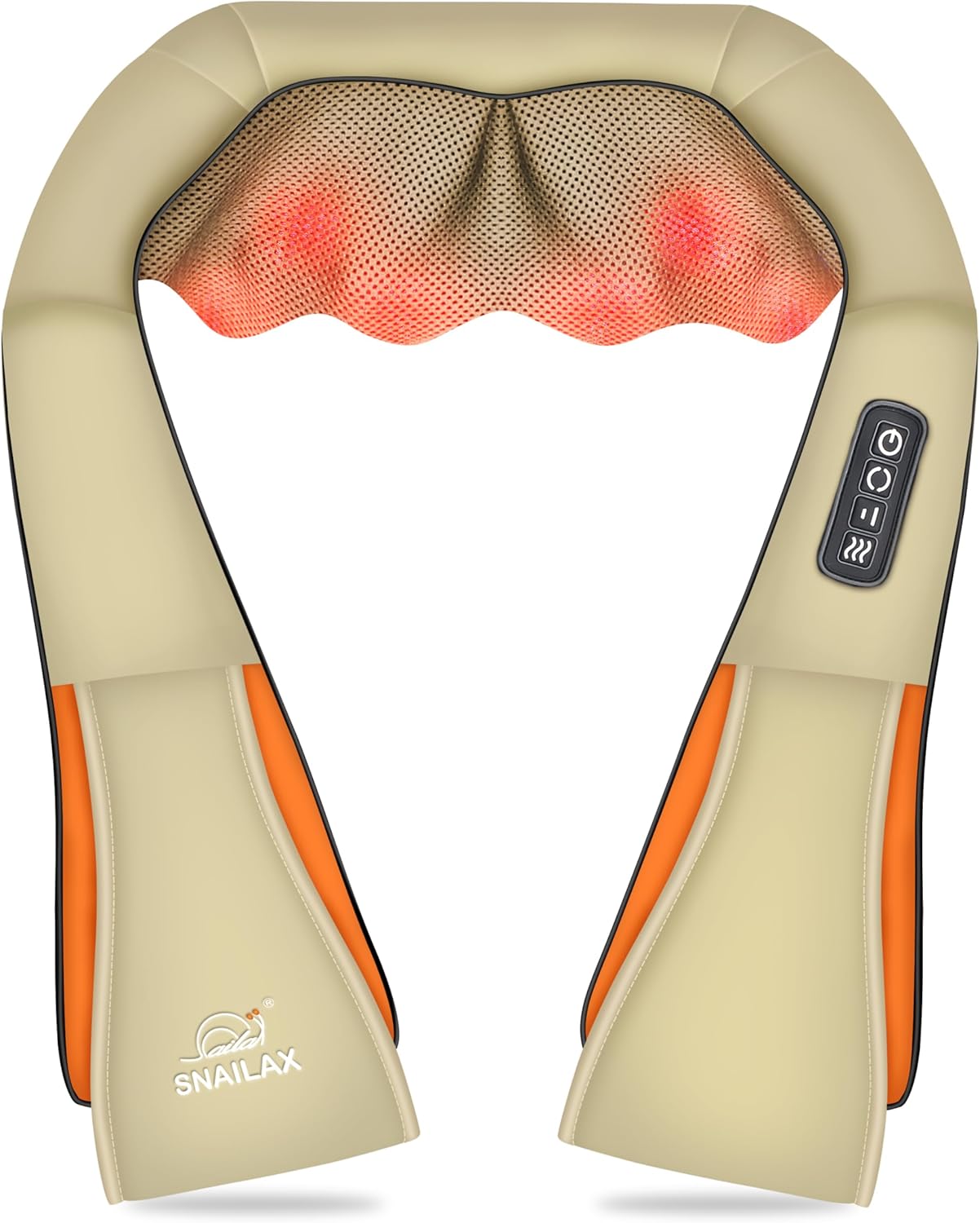 Snailax Shiatsu Neck and Shoulder Massager, Gifts for Men,Back Massager with Hea...