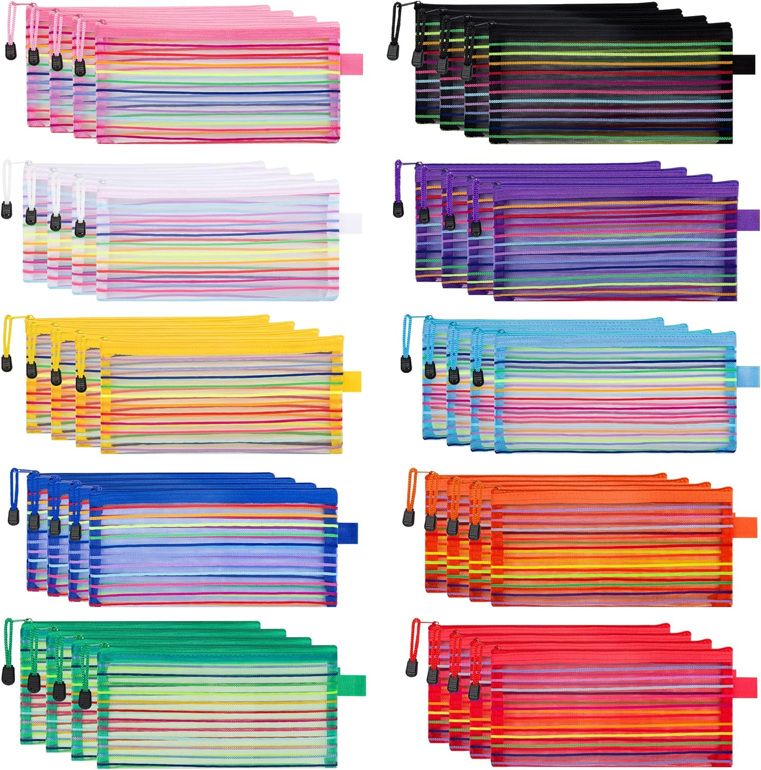 JARLINK 40 Pack, Special Storage Pencil Pouches, Innovative Multipurpose Pouch B...