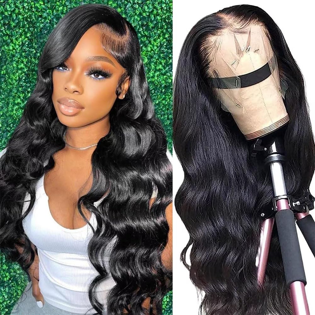 30 Inch Lace Front Wig Human Hair,13x4 Body Wave Lace Front Wigs Human Hair Pre...