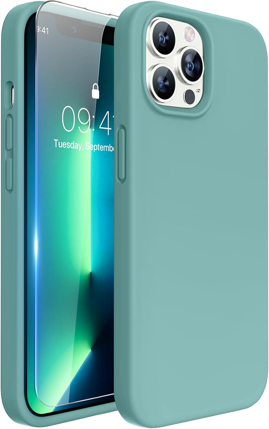Miracase Designed for iPhone 13 Pro Max Case with Screen Protector,[Soft Anti-Sc...