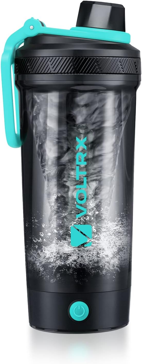 VOLTRX Shaker Bottle, Gallium USB C Rechargeable Electric Protein Shake Mixer, S...