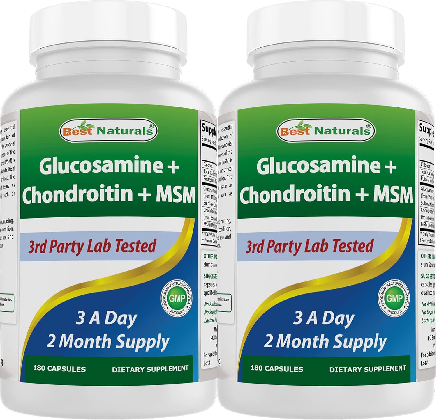 Natural, Special Glucosamine Chondroitin and MSM Joint Supplements, Innovative 2...