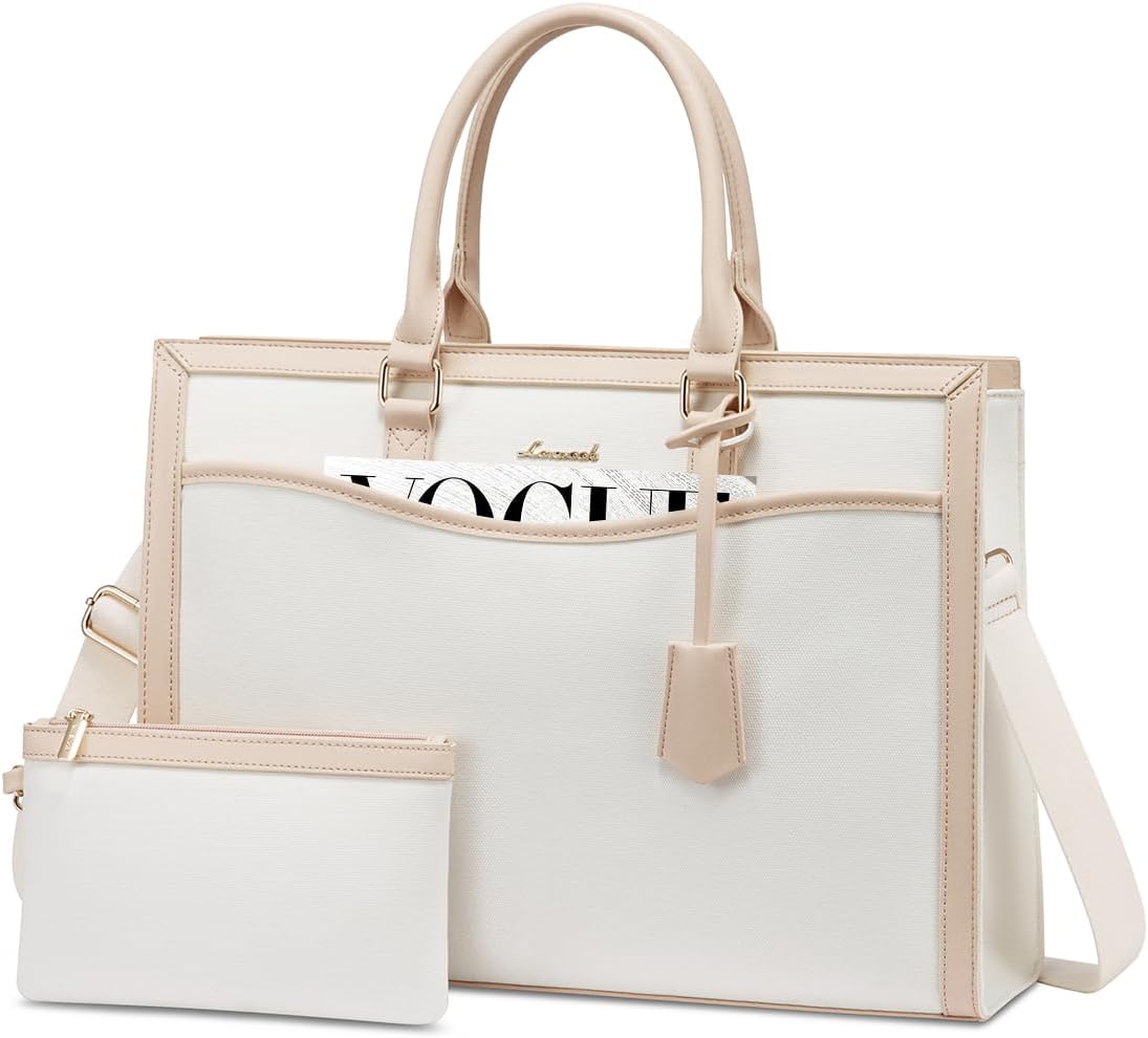 LOVEVOOK Laptop Tote Bag for Women, Office Work Bag Briefcase fit for 15.6 inch...