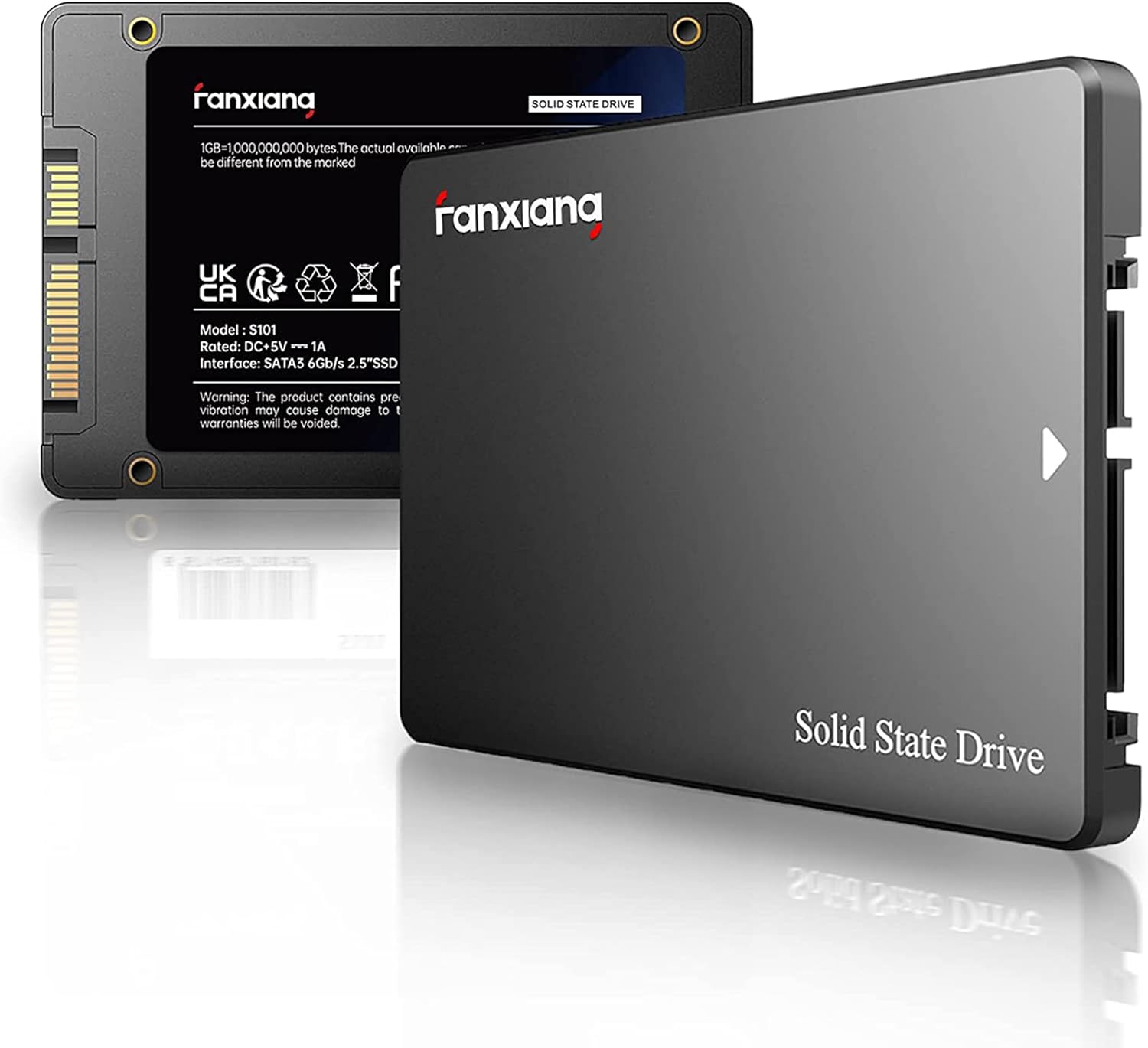 S101 128GB SSD SATA III 6Gb/s 2.5" Internal Solid State Drive, Read Speed up to...