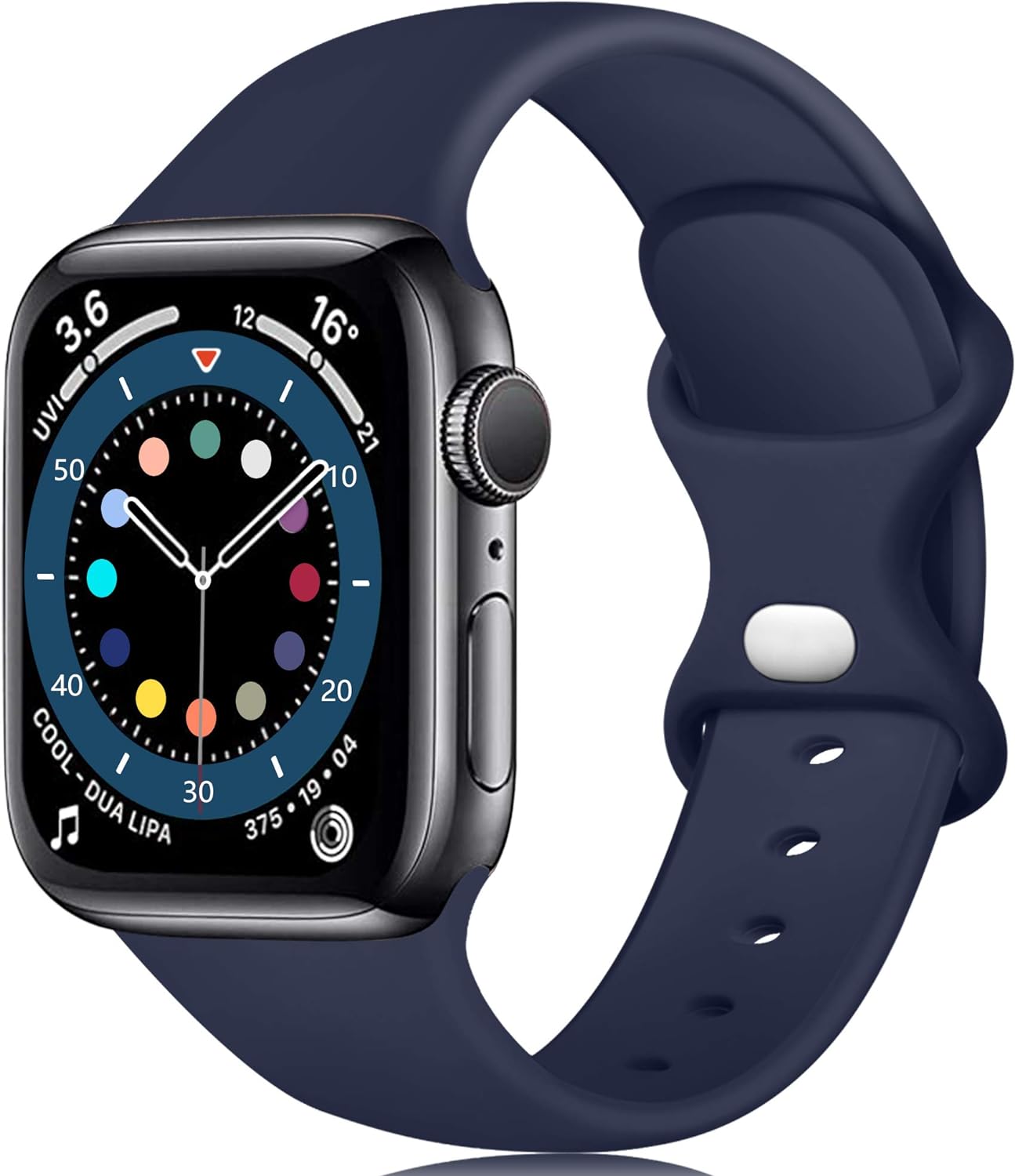 Epova Silicone Strap Compatible with Apple Watch Strap 40mm 38mm 41mm, Replaceme...