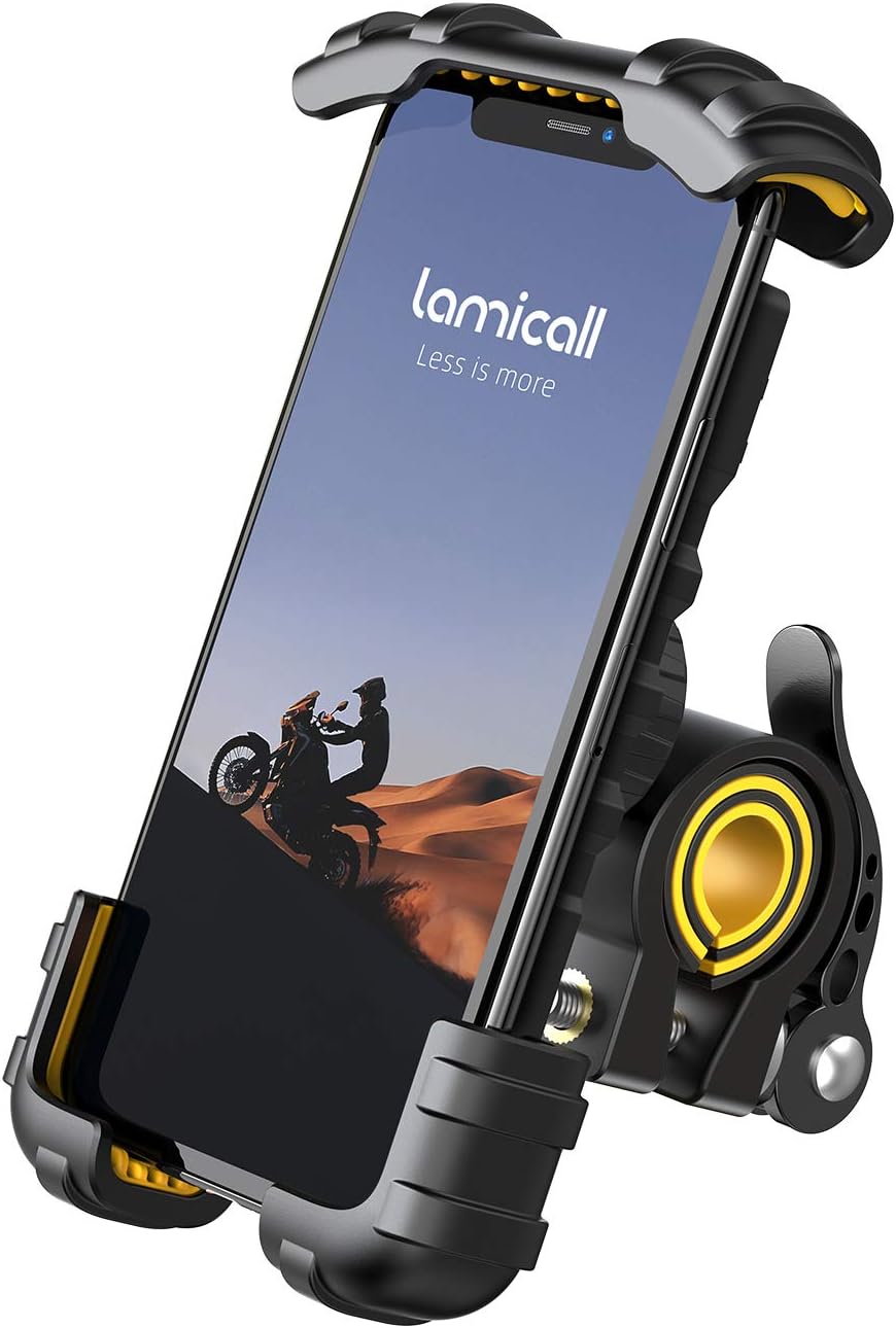 Lamicall Bike Phone Holder, Motorcycle Phone Mount - Adjustable Motorbike Phone...