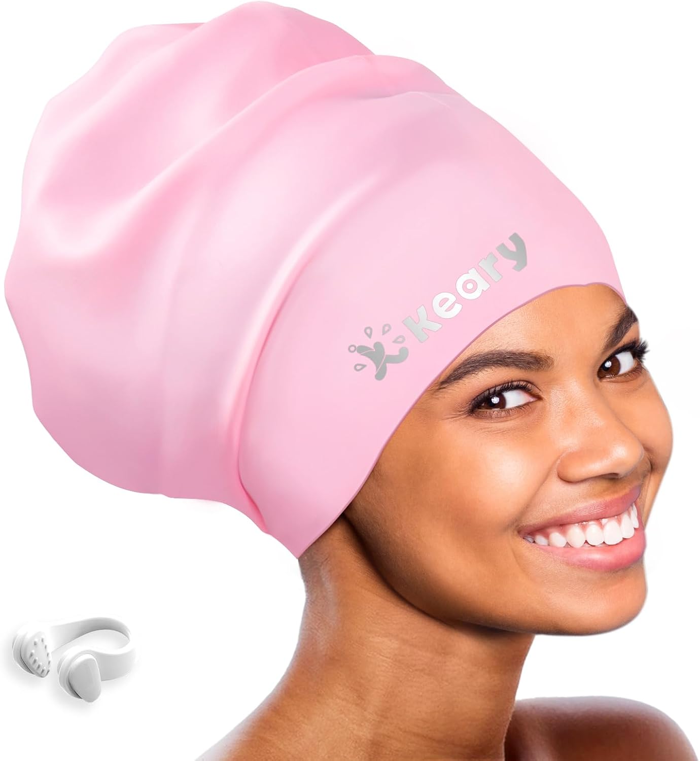 Keary Extra Large Swim Cap for Braids and Dreadlocks Extensions Weaves Long Hair...