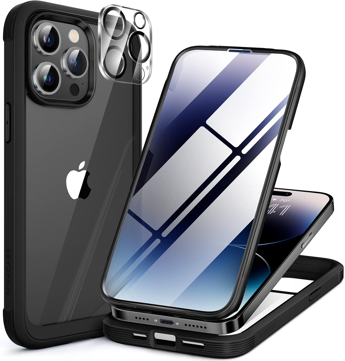 Miracase Glass Series for iPhone 14 Pro Case 6.1 I...