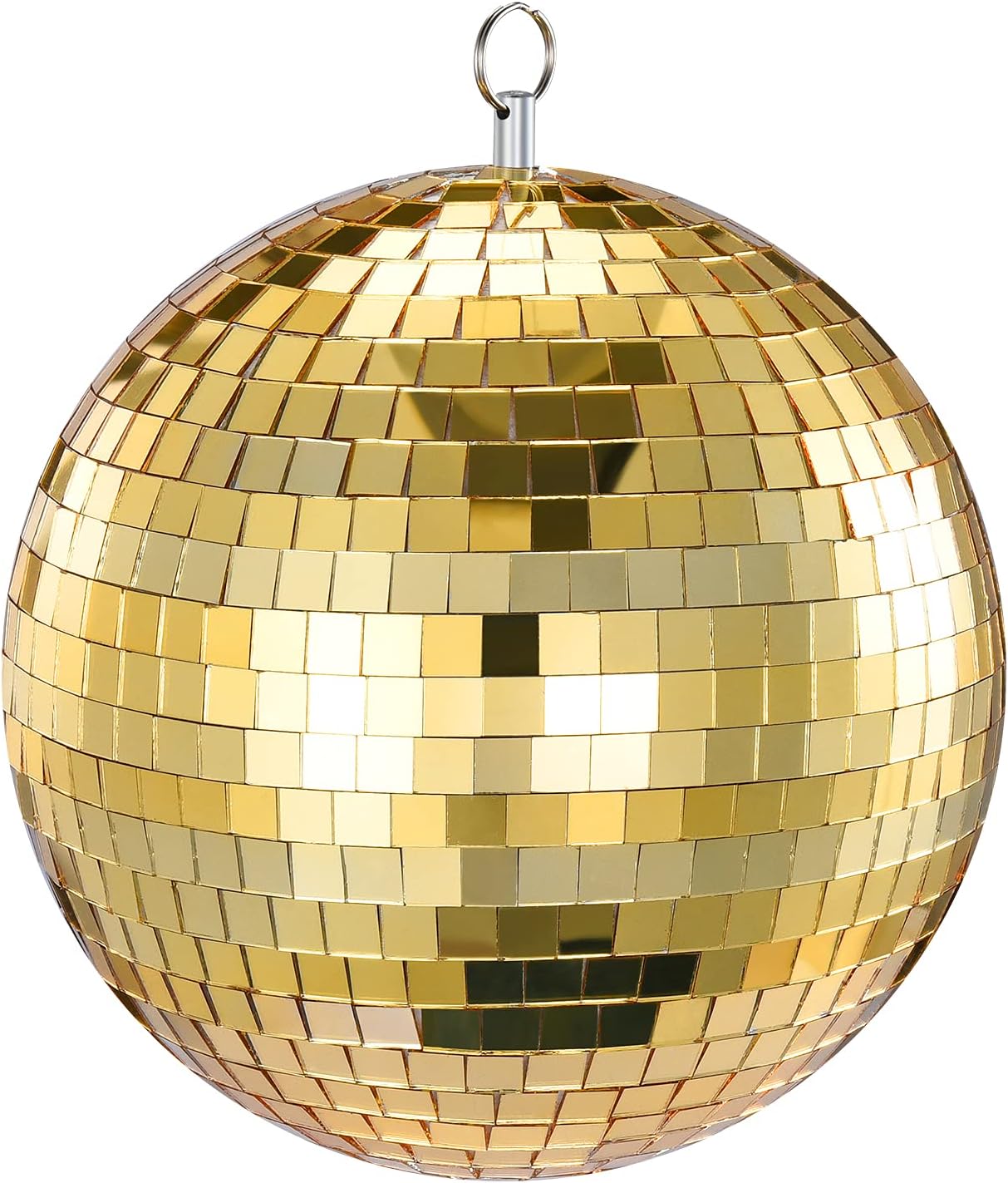 Mirror Ball, NuLink 8" Gold Disco DJ Dance Decorative Stage Lightning Ball with...