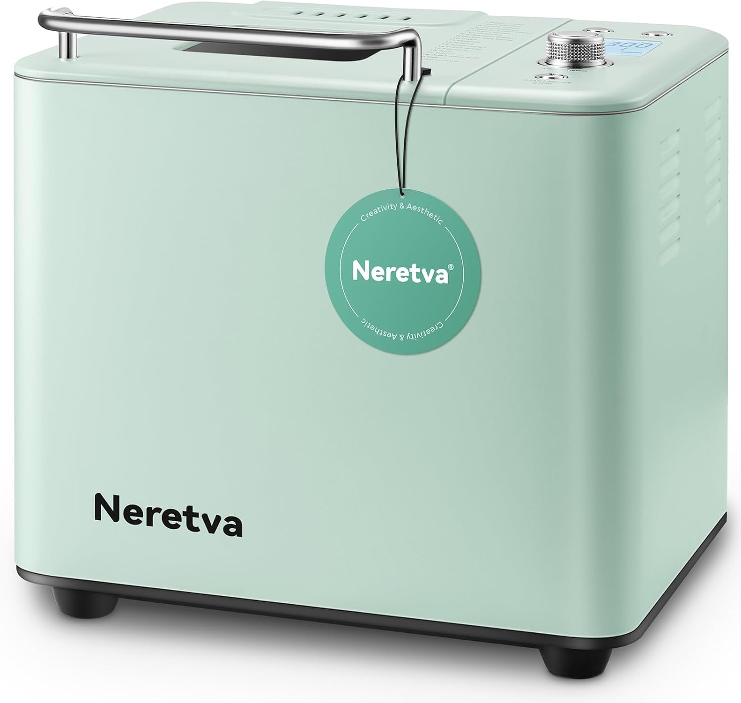 Neretva Bread Maker, [20-IN-1 & 2LB] Smallest Bread Machine Metal Material & Non...