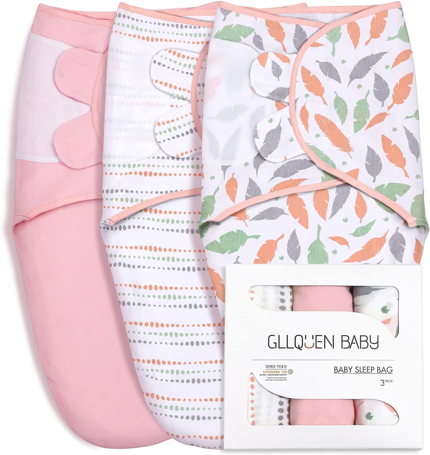 GLLQUEN BABY Swaddle Blankets, Special Baby Blankets for Baby Girls, Innovative...