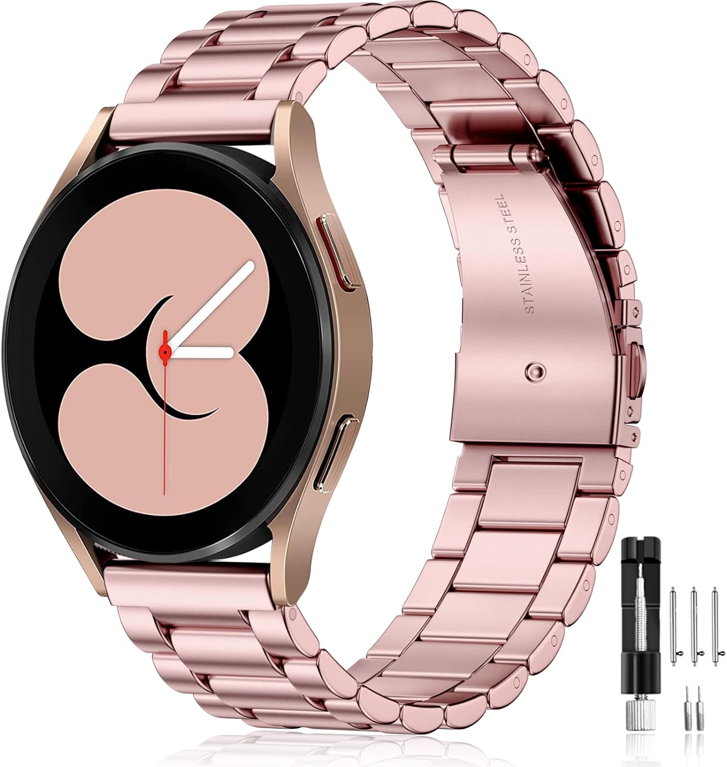 Lerobo Stainless Steel Band Compatible with Samsung Galaxy Watch 7 6 5 4 FE 40mm...