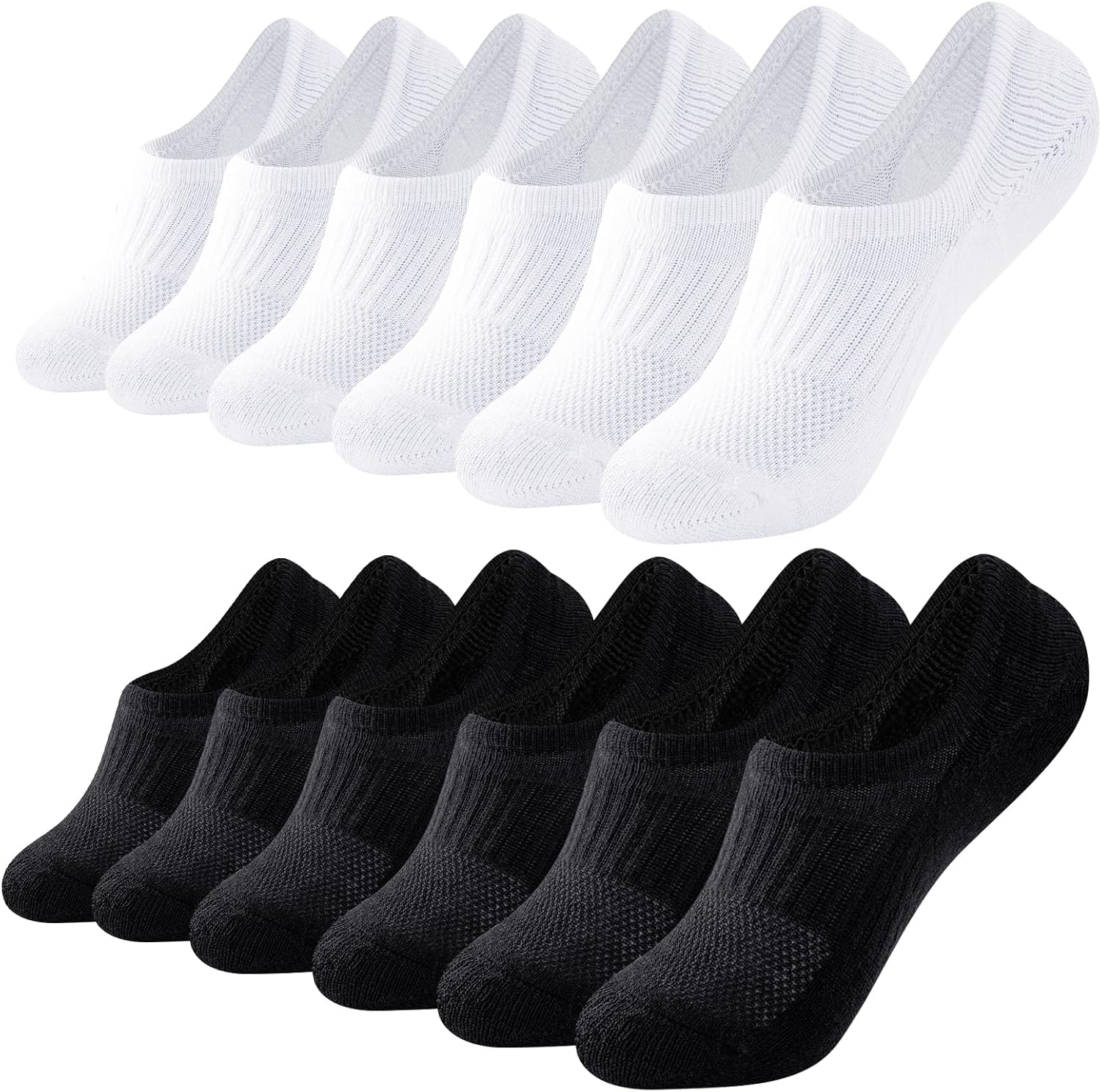 inaWarm Trainer Socks Womens 6-8 3-5,Invisible Ankle Socks Cotton Cushioned No S...
