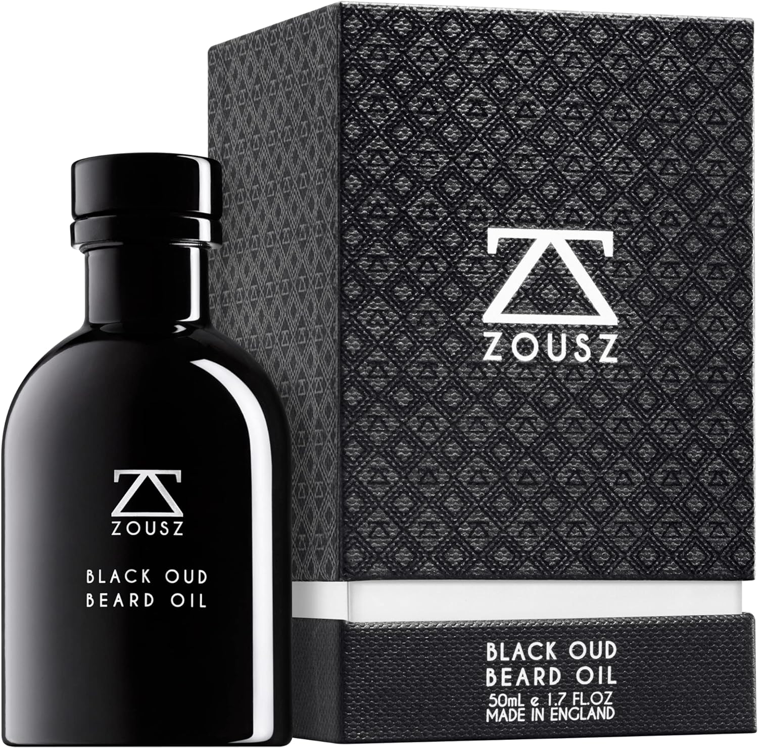 ZOUSZ Beard Oil For Men - Black Oud & Sandalwood Scent, Beard Growth & Condition...