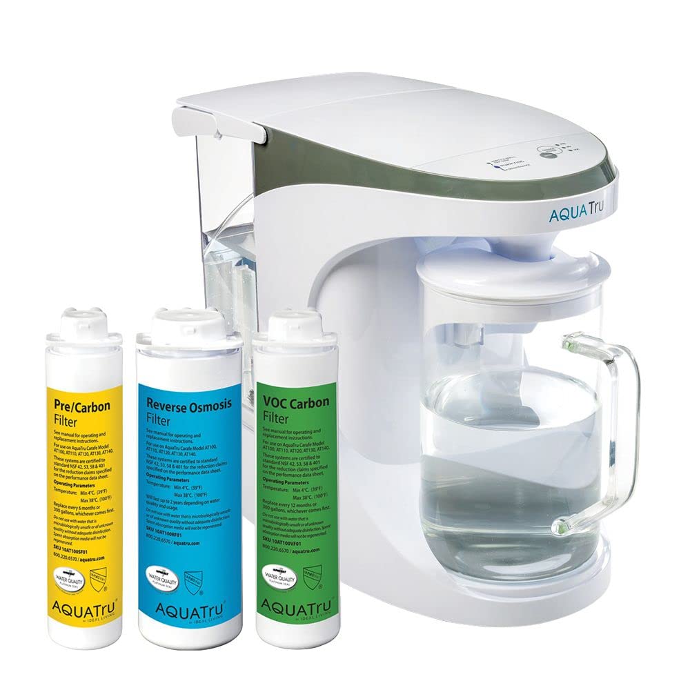 AQUA TRU Carafe | Countertop Water Purifier for PFAS and Other Contaminants with...