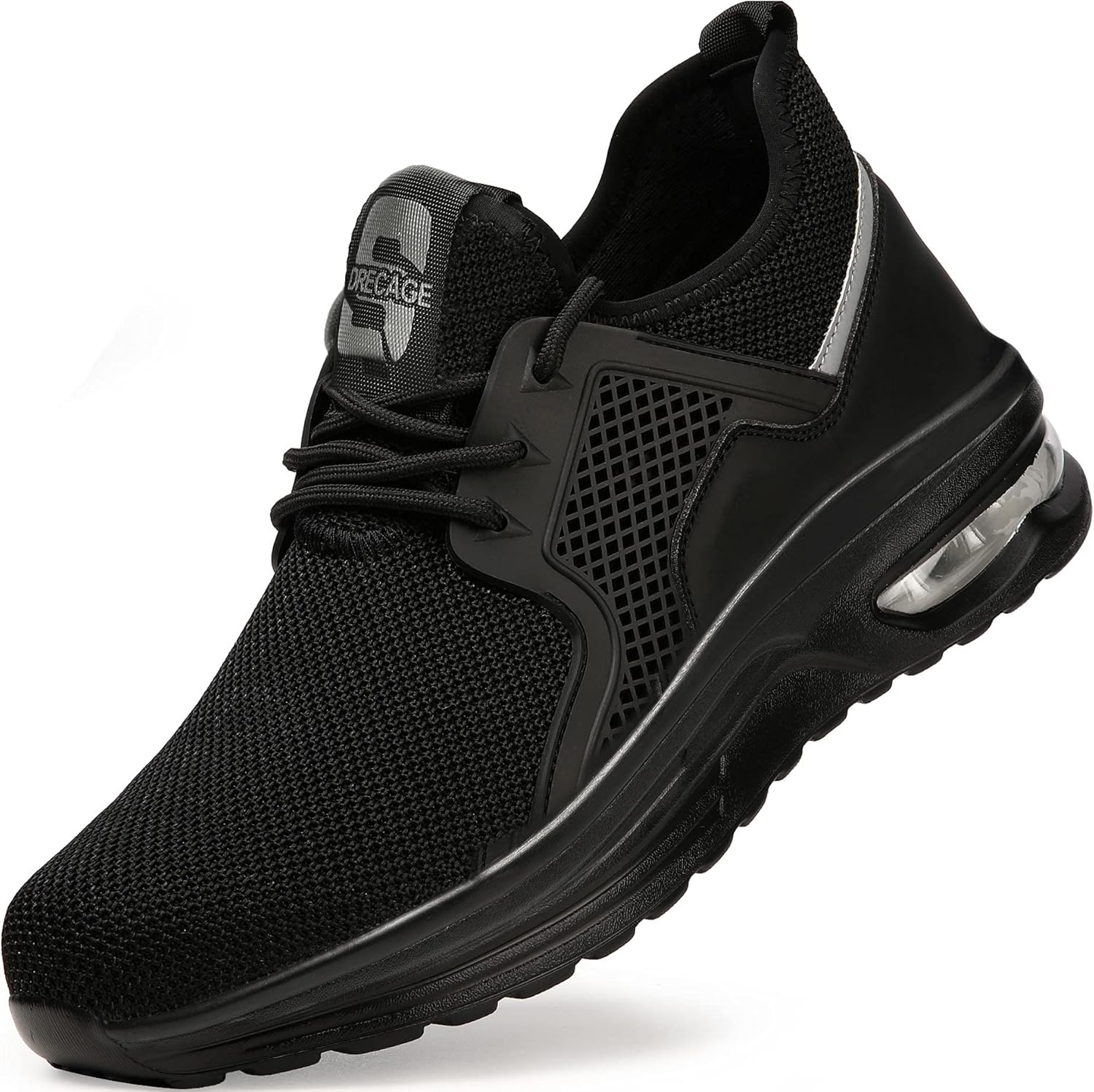 DRECAGE Safety Shoes with Steel Toe Cap, Puncture-Proof & Shock-Absorbing Safety...