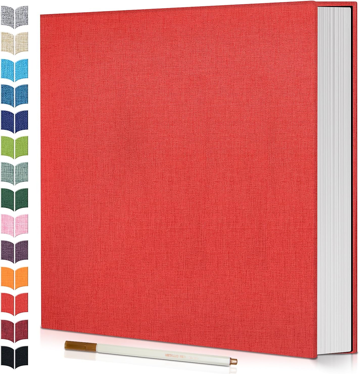 Photo Album Self Adhesive Scrapbook,60 Pages Large Photo Book for 4x6,5x7,8x10 P...