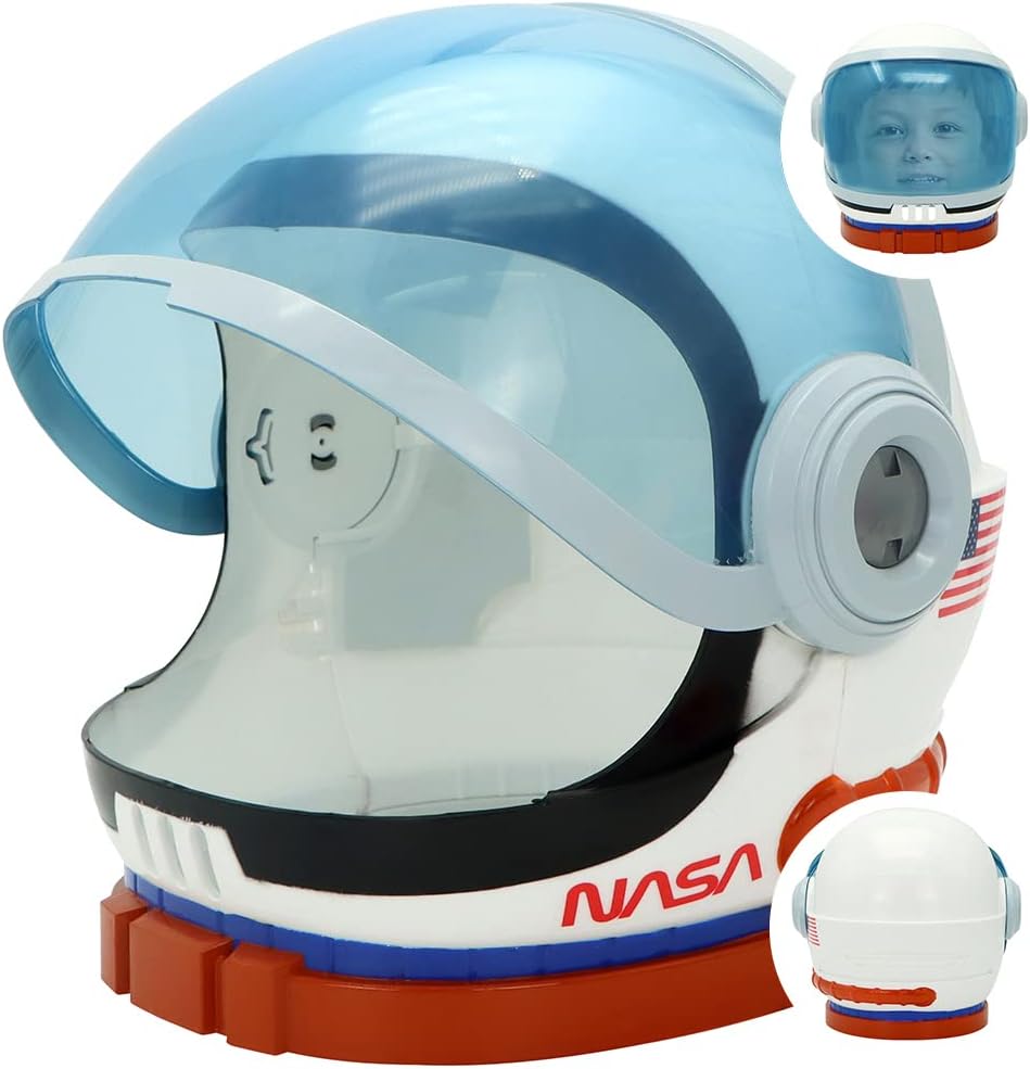 Spooktacular Creations Astronaut Helmet, Special Helmet for Kids with Movable Vi...