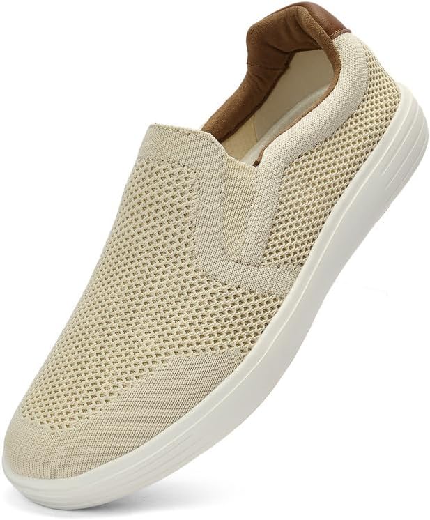 Puxowe Men's Slip On Loafer Mesh Breathable Trainers Comfy Casual Walking Shoes...