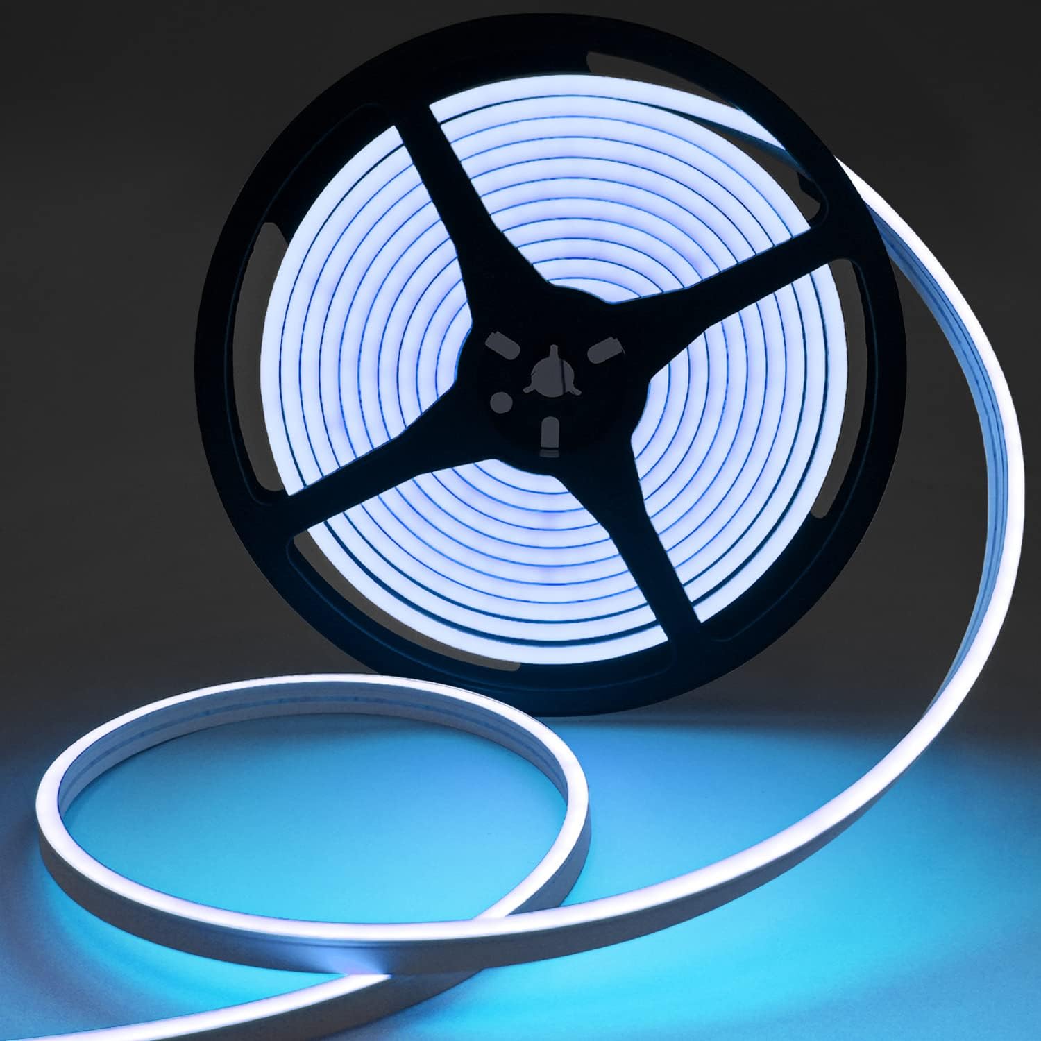 Lucienstar Neon LED Strip Light - 16.4ft/5m 12V neon Light Strip, Flexible Cutta...