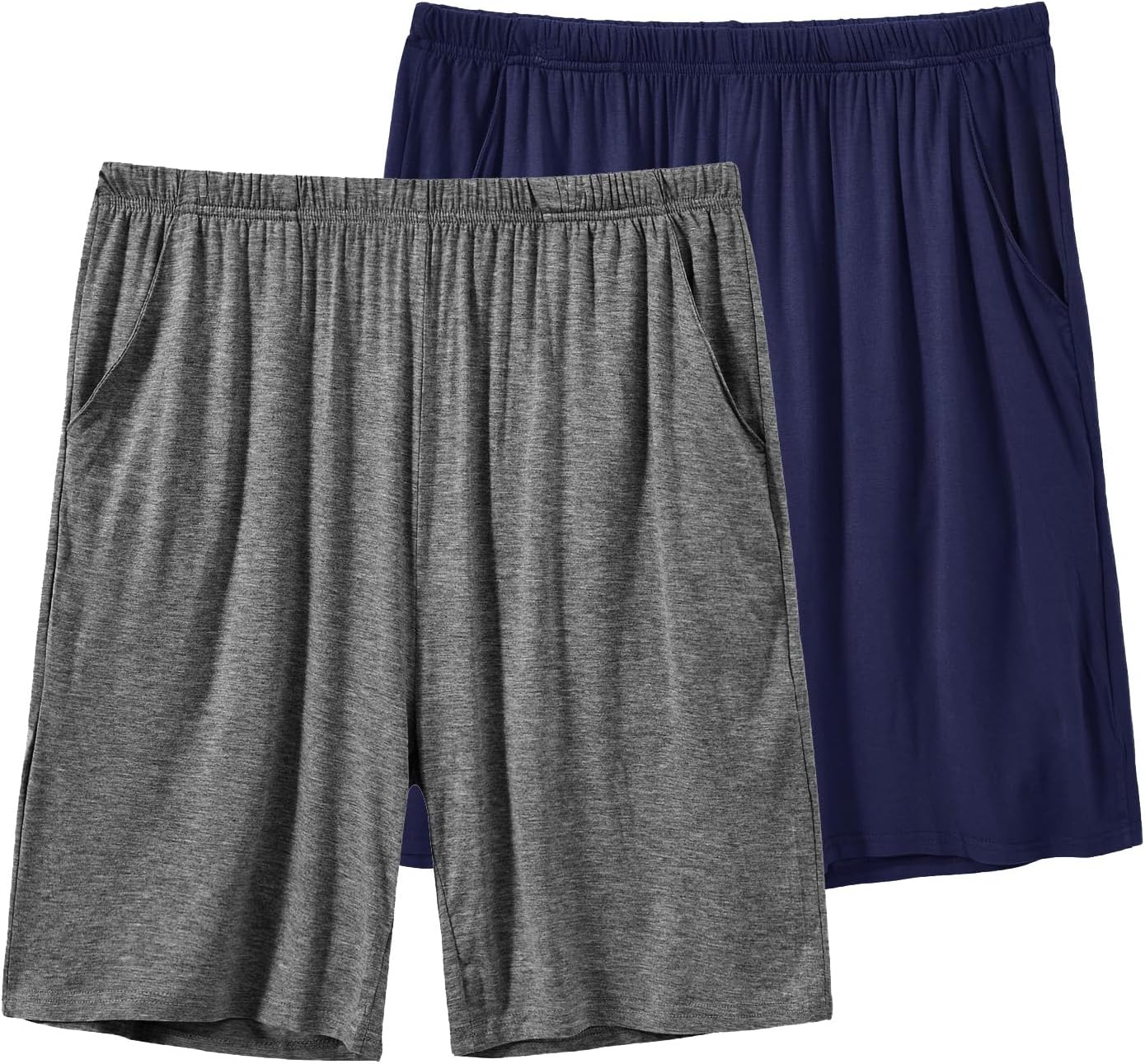MoFiz Men's Pyjama Shorts Bottoms Ultra Soft Modal Lounge Wear Shorts with Pocke...