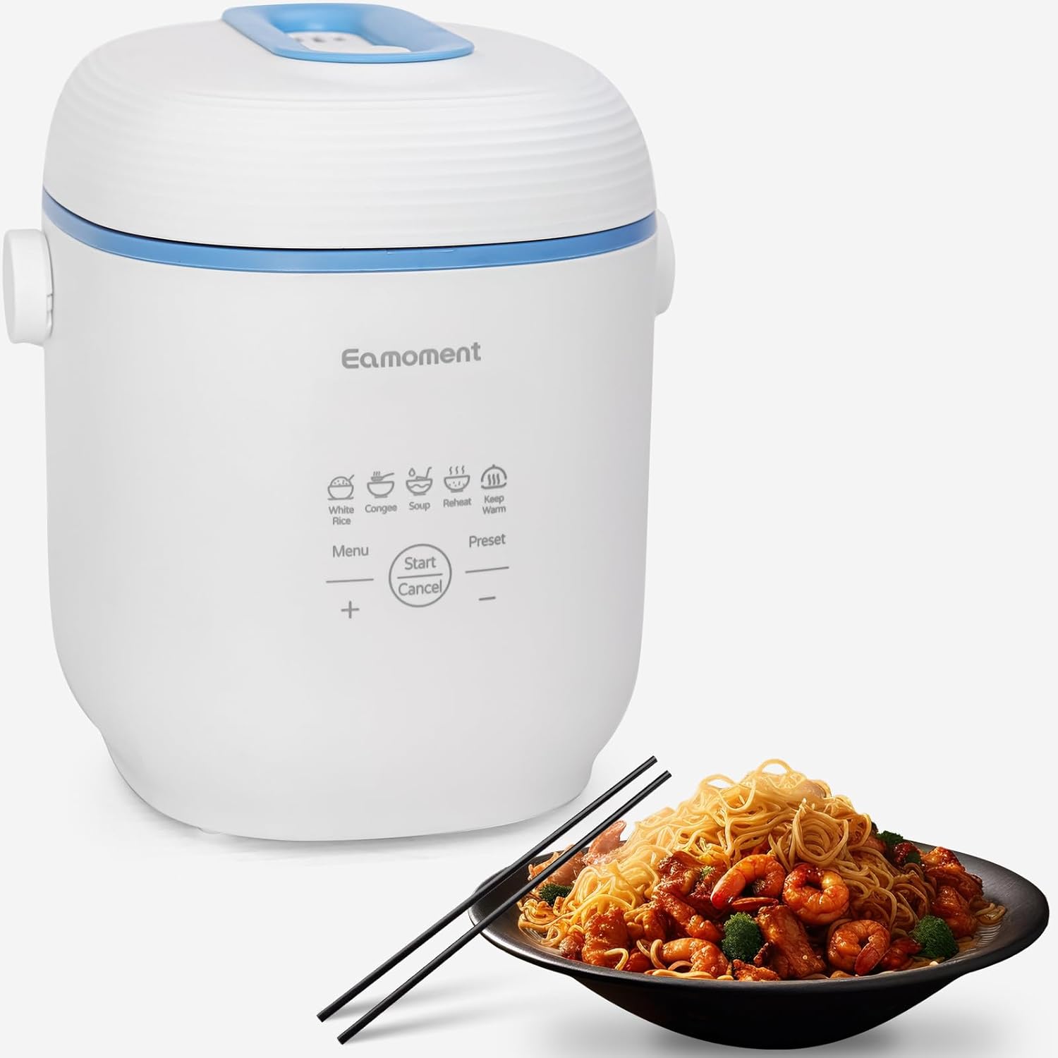 Blue Mini Rice Cooker, Special 1 Cup-2 Cup Non-Sti...