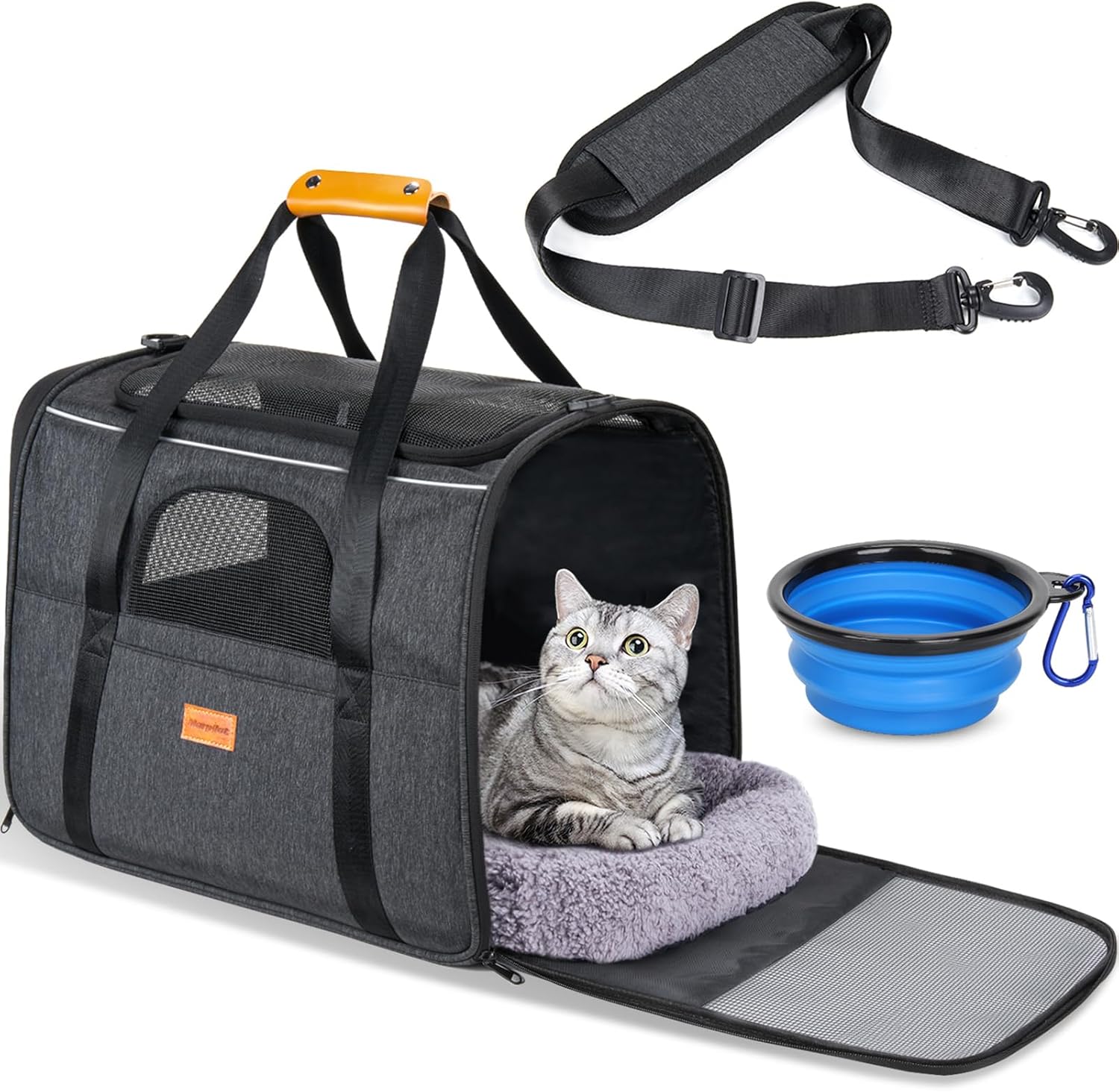 Morpilot Cat Carrier - Soft Sided Cat Carrier Large for Big Medium Cats and Pupp...