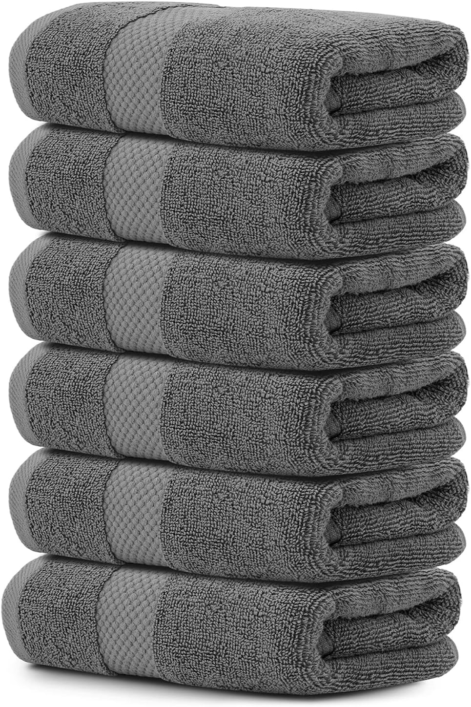 White Classic Luxury Hand Towels for Bathroom-Hotel-Spa-Kitchen-Set - Circlet Eg...