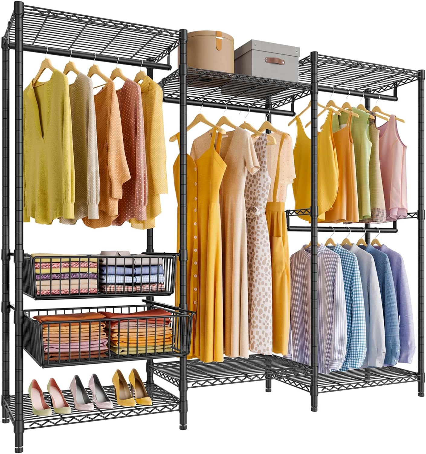 VIPEK V10 Medium Wire Garment Rack Heavy Duty Clothes Rack, Freestanding Closet...