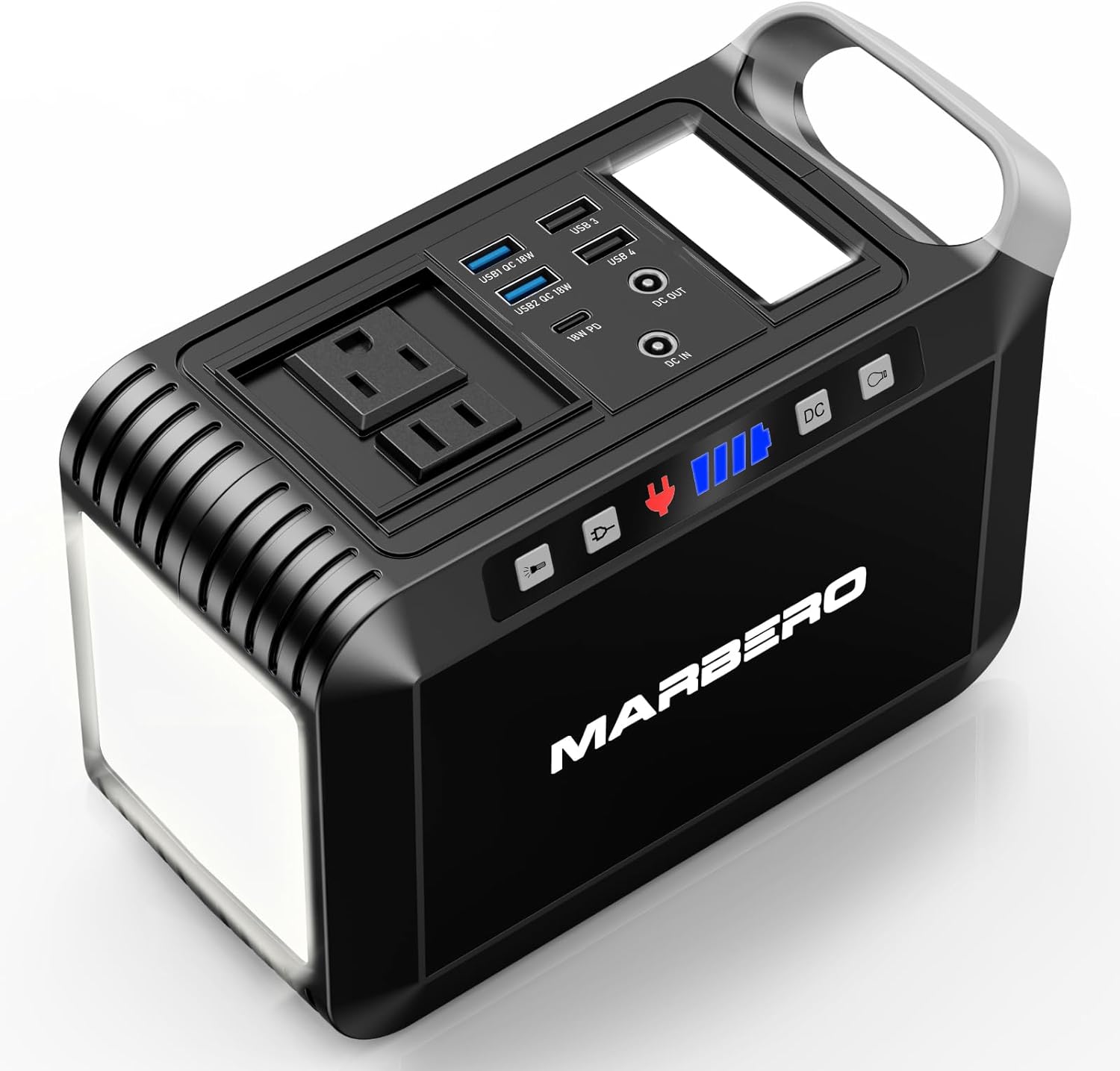 MARBERO 237Wh Portable Power Station with 300W AC Outlet, Mini Generator with LE...