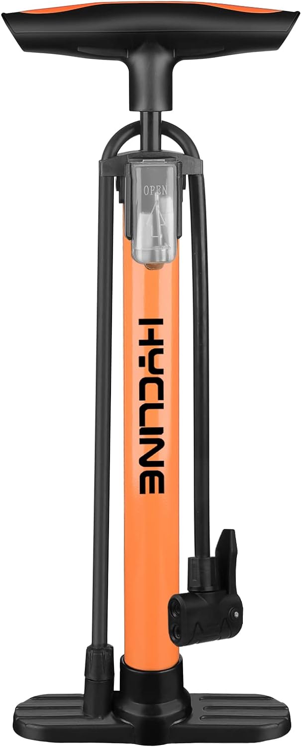 Hycline Bike Pump, Bicycle Floor Pump for Bike Tyres, 150 PSI High Pressure Bike...