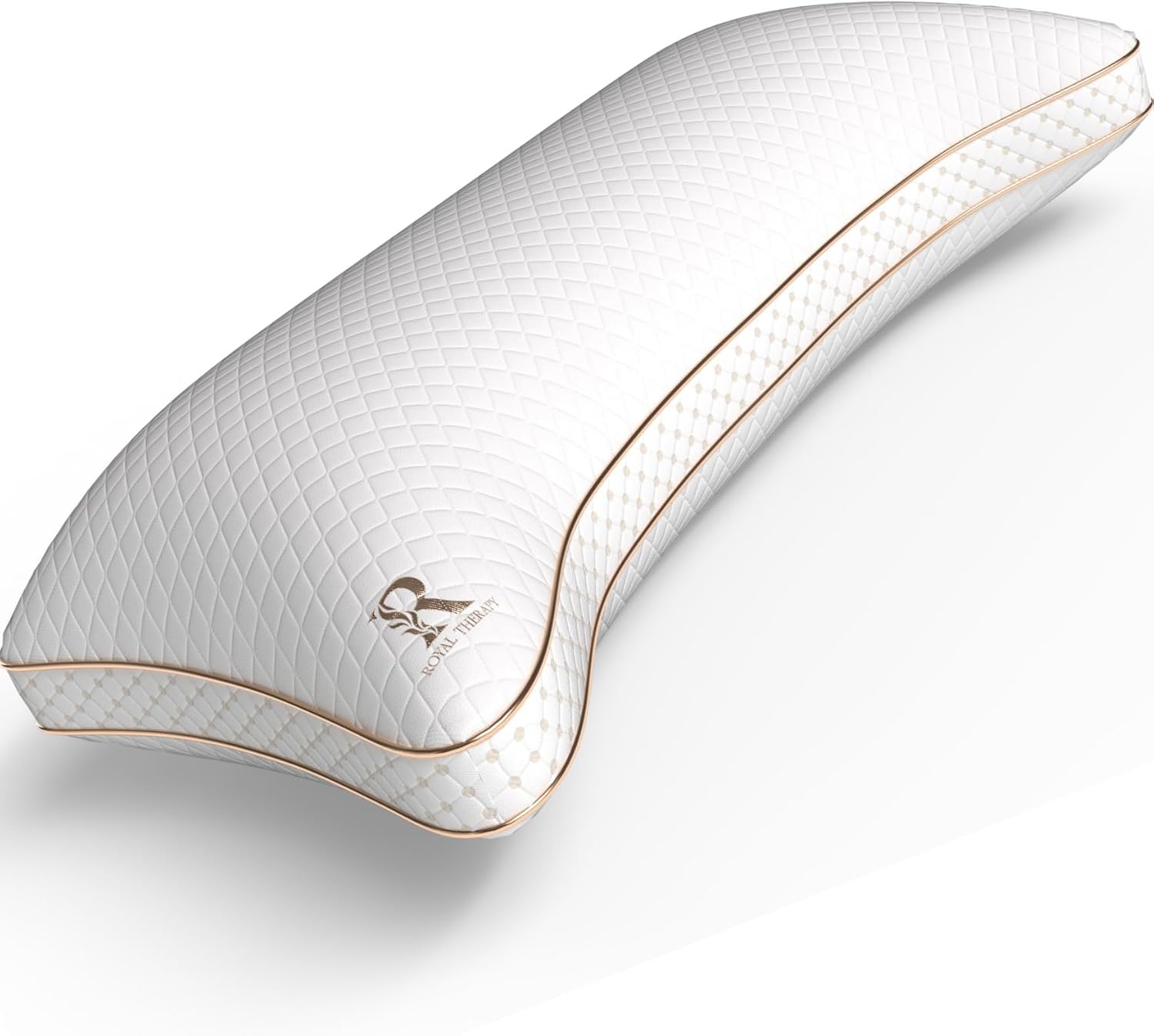 Royal Therapy King Memory Foam Pillow, Adjustable Shredded Odor-Free Pillow for...