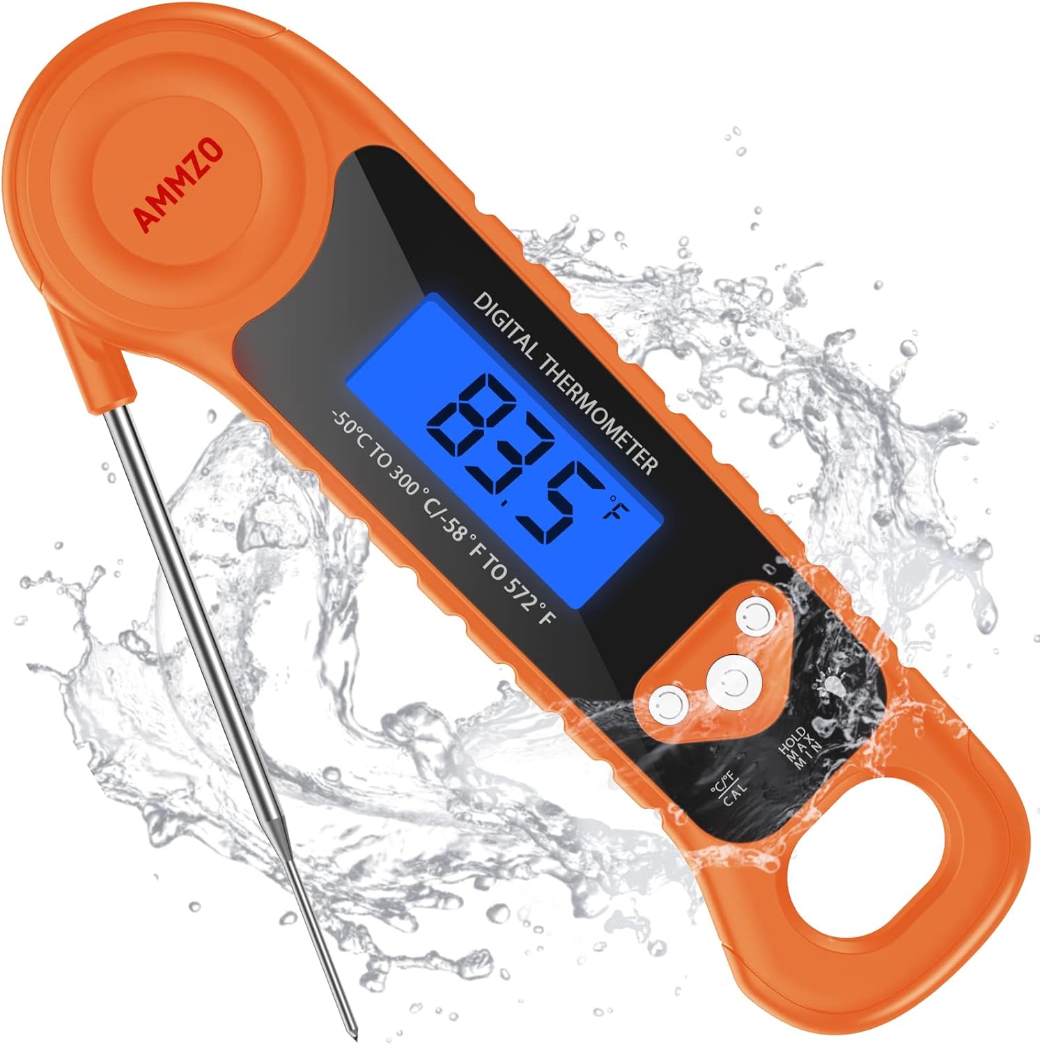 Digital Meat Thermometer for Grilling, Candy Thermometer Instant Read Food Therm...