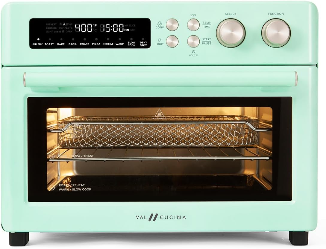Retro Style Infrared Heating Air Fryer Toaster Oven, Extra Large Countertop Conv...