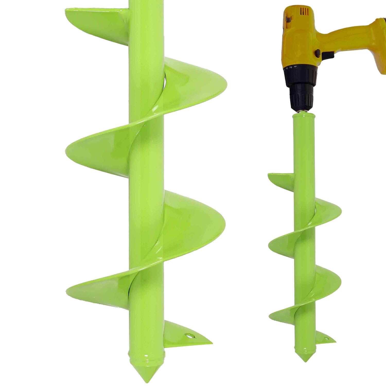 TCBWFY Auger Drill Bit for Planting 3.5"x16",Extended Length Garden Auger Spiral...