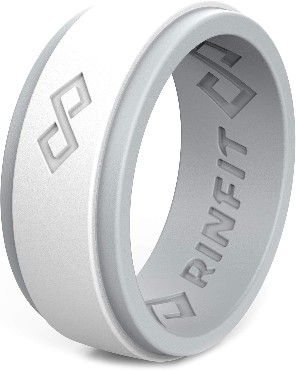 Rinfit Silicone Rings for Men - Mens Silicone Wedding Bands - Infinity Ring with...