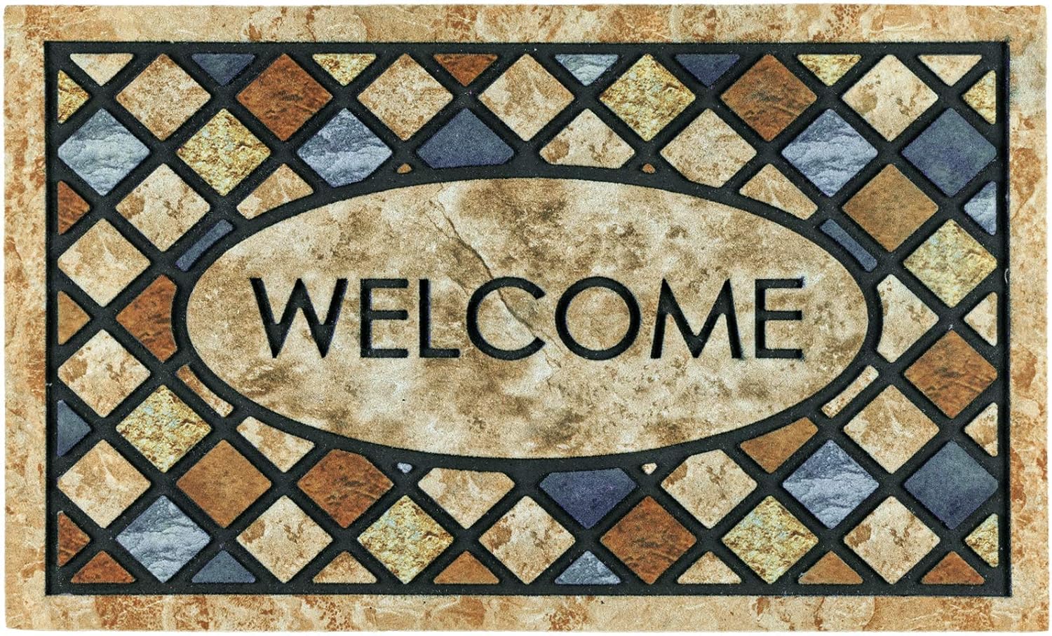 CHICHIC Door Mat Welcome Mat 24x 36 Inch Front Door Mat Outdoors for Home Entran...