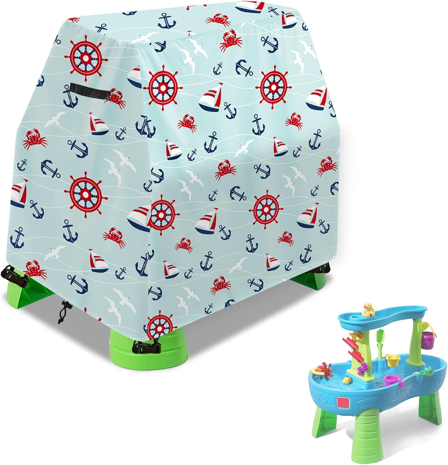 Kids Water Table Cover Fit Step2 Rain Showers Splash Pond Water Table,Waterproof...