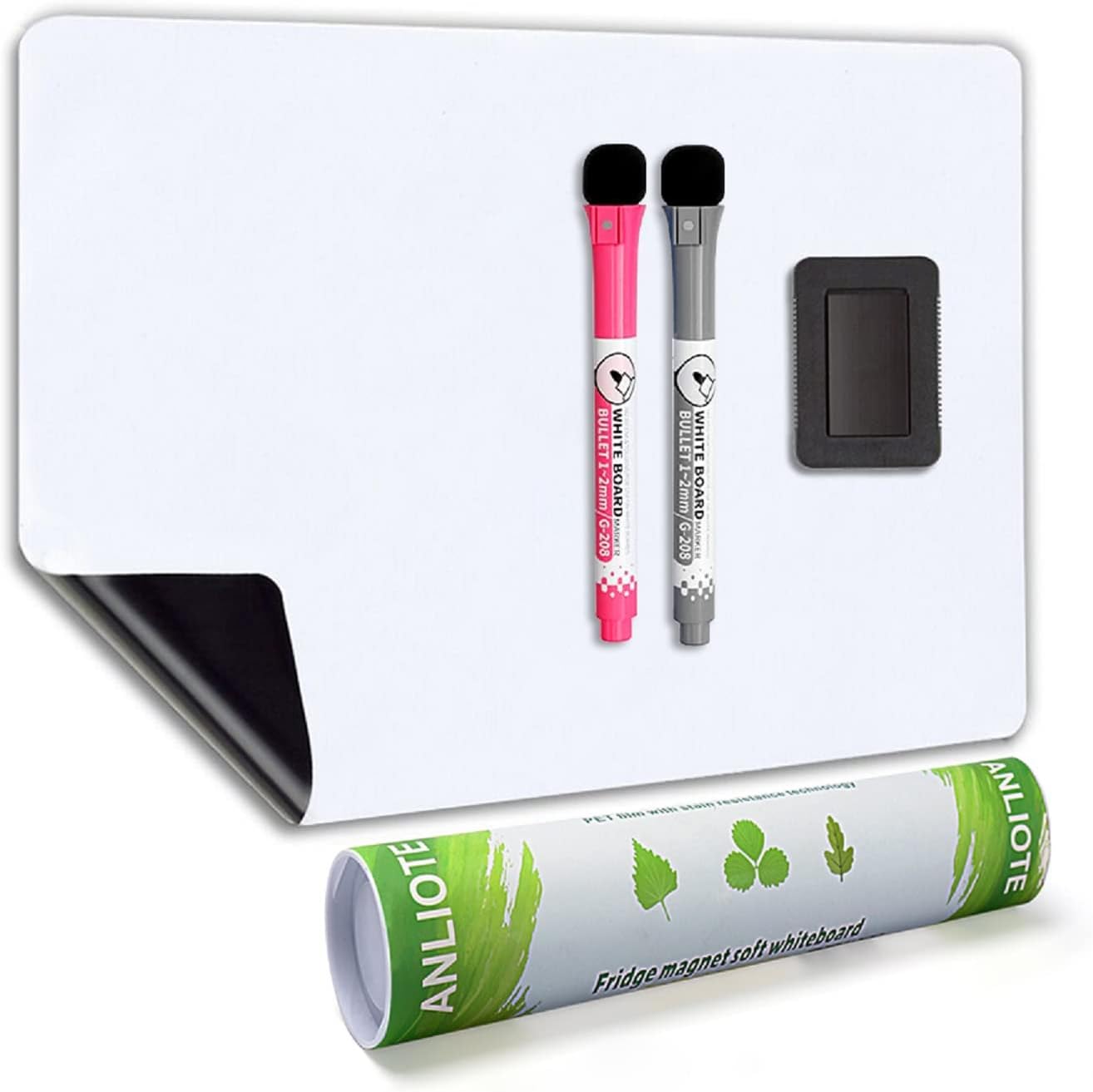 Magnetic Dry Erase Board Fridge Whiteboard Sheet 17x11"- Easy to Write and Clean...