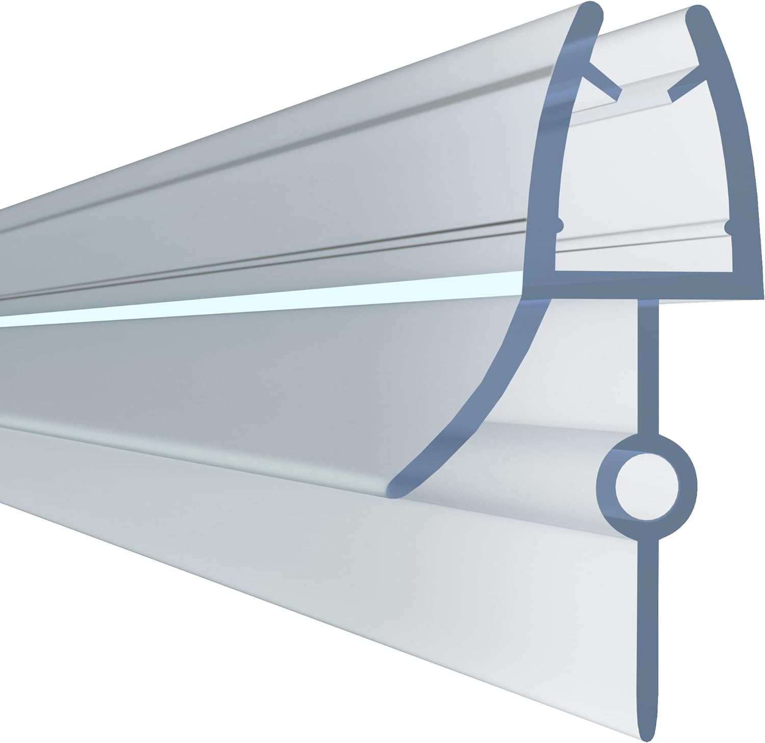 HNNHOME Bath Shower Screen Door Seal for 4-6mm Glass Up to 28mm Gap