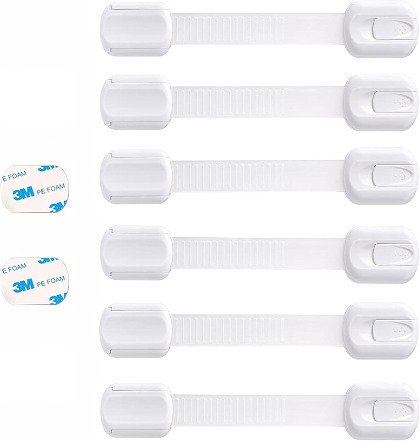 Booboo® (6 Pack) Premium Cabinet Locks Baby Proofing, Child Proof Cabinet Locks...
